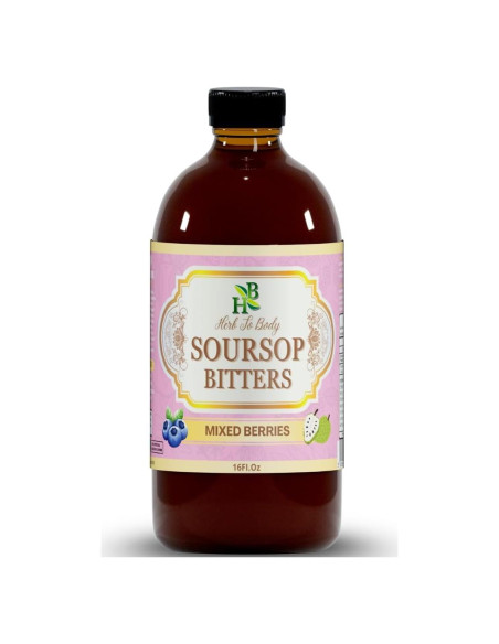 Líquido Amargo de Soursop con Berries Mixtas Herb To Body 473ml