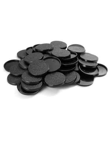 Bases redondas de plástico texturizado 40mm VSPH 50 unidades