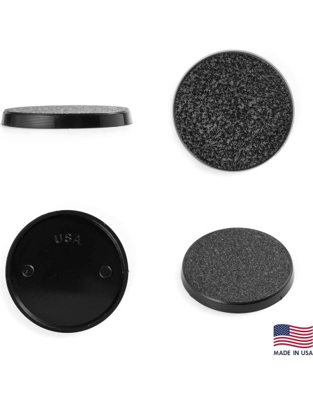 Bases redondas de plástico texturizado 40mm VSPH 50 unidades