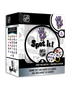 Juego de Cartas NHL Spot It MasterPieces - 55 Cartas, 5 Mini-Juegos