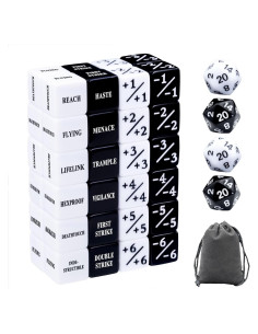 52 Piezas Dados de Contador de Palabras Clave MTG Tinzum