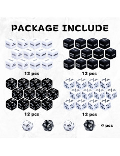 52 Piezas Dados de Contador de Palabras Clave MTG Tinzum 2