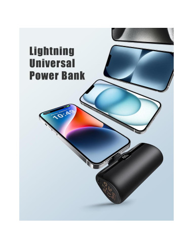 Cargador Portátil QECVEC Mini 5000mAh 20W para iPhone