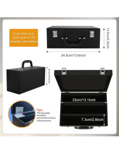 Caja de Almacenamiento de Cartas DUAXETONGXIA 3300+ Negro 2