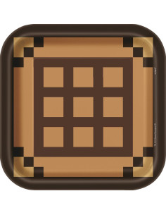 Kit de Fiesta de Cumpleaños Minecraft - 16 Platos, 16 Servilletas y Mantel 2