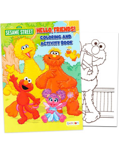 Conjunto de Libros para Colorear Sesame Street - 2 Libros + Stickers 2