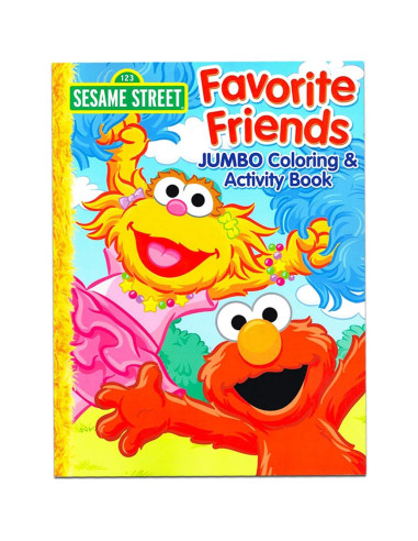 Conjunto de Libros para Colorear Sesame Street - 2 Libros + Stickers