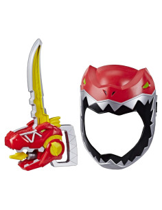 Máscara de Juego Ranger Rojo Power Rangers + Espada Zord