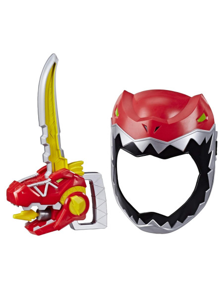 Máscara de Juego Ranger Rojo Power Rangers + Espada Zord