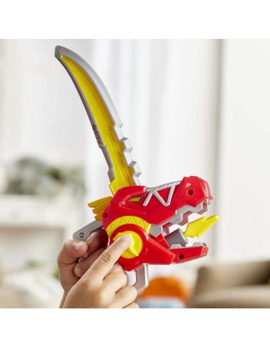 Máscara de Juego Ranger Rojo Power Rangers + Espada Zord