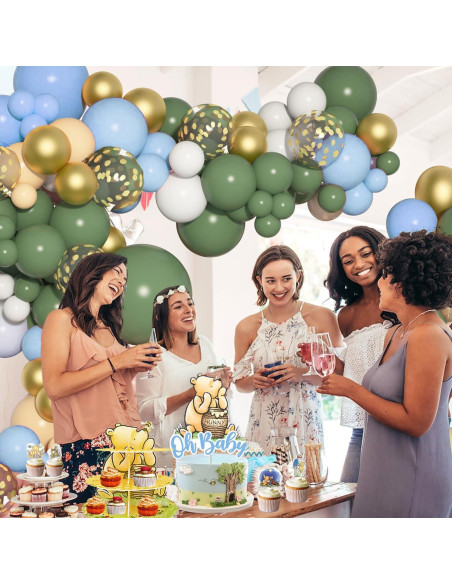 Kit de Decoraciones Baby Shower Winnie Pooh 159 Piezas
