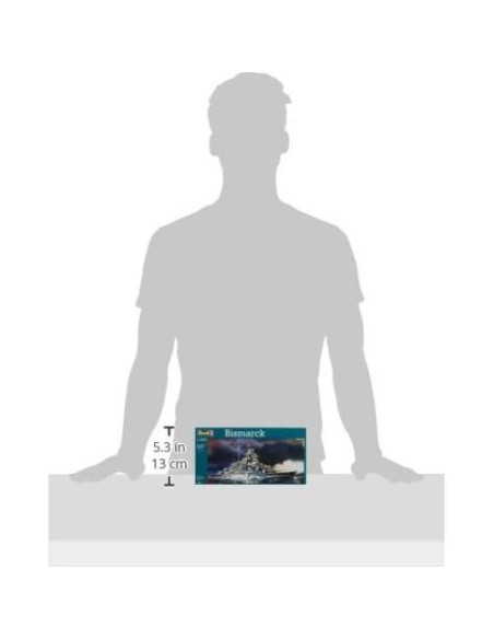 KIT de Modelo de Plástico Bismarck Revell 1:700 Detallado