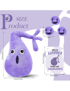 Conjunto de Peluche Vesícula Biliar WinnerWhy con Tarjeta 2