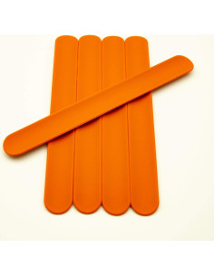 Brazaletes de Silicona Naranja BRANDWINLITE - 5 Piezas 215x25mm 2
