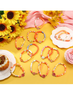 Conjunto de 24 Pulseras Groovy Retro Landical para Fiesta 2