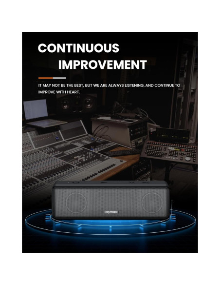 Altavoz Bluetooth Raymate R5 30W IPX7 Estéreo Portátil