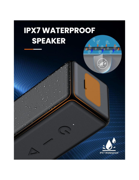 Altavoz Bluetooth Raymate R5 30W IPX7 Estéreo Portátil