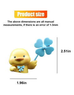 Clip de Ventilación Ambientador Auto UHANBUT Pato 6.37x4.99cm 2