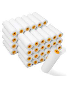 120 Rodillos de Pintura de Espuma 10x3.5cm Telooco