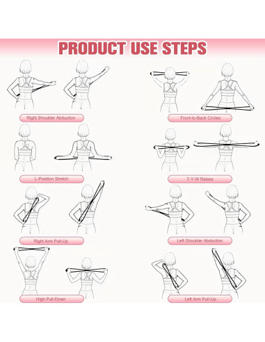 2Pack Banda de Resistencia en Forma de 8 Genérico - Rosa y Púrpura