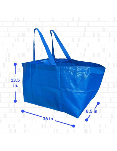 Bolsa de Compras Reutilizable DURASACK 68L Azul - Paquete de 2