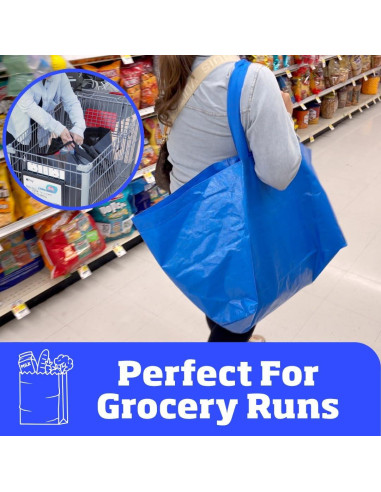 Bolsa de Compras Reutilizable DURASACK 68L Azul - Paquete de 2