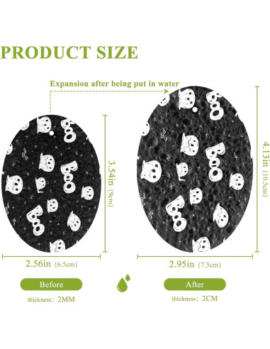 Esponjas de Fregar Halloween Jihqo 3PCS Antirayaduras 9x6.5cm