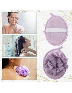 Juego de Esponjas de Ducha Loofah LemonRoad 6 Pcs Exfoliantes 2