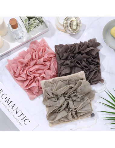 Juego de Esponjas de Ducha Loofah LemonRoad 6 Pcs Exfoliantes