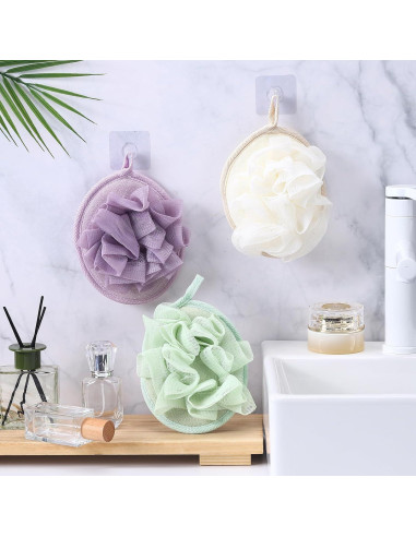 Juego de Esponjas de Ducha Loofah LemonRoad 6 Pcs Exfoliantes