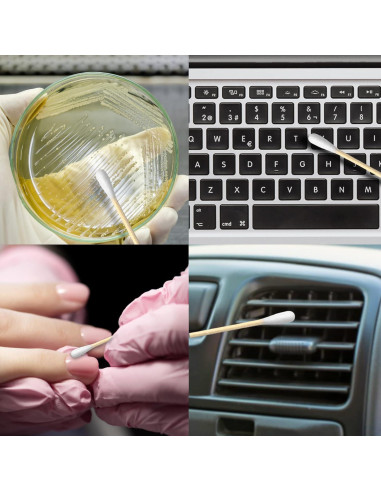 Bastoncillos de Algodón R-NEU 500 Unidades Doble Punta