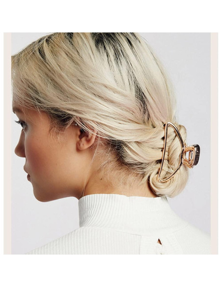 Juego de 8 Clips de Pelo de Metal IAXSEE - 3 y 4 cm