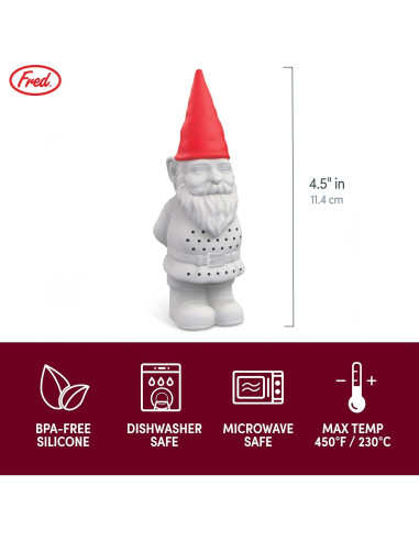 Infusor de Té Gnomo de Jardín Genuine Fred Gnome Brew