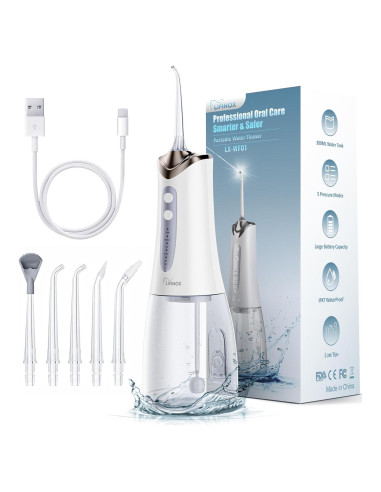 Irrigador Oral Inalámbrico Lianox LX-WF01 300ML 5 Modos IPX7