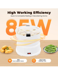 Pelador de Patatas Eléctrico KWHXJ 85W 1kg Automático 2