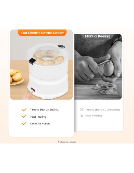 Pelador de Patatas Eléctrico KWHXJ 85W 1kg Automático