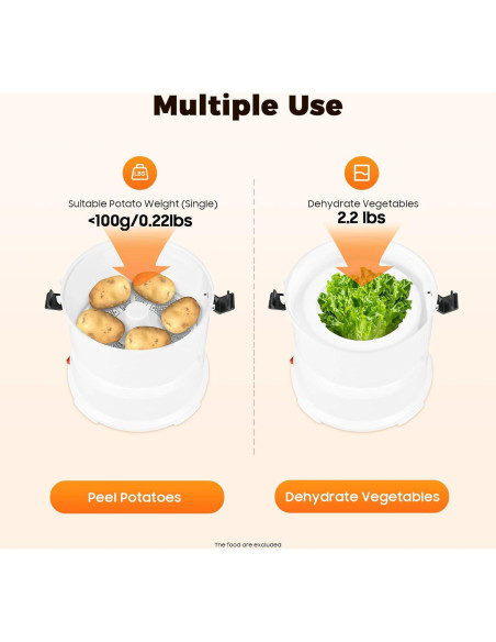 Pelador de Patatas Eléctrico KWHXJ 85W 1kg Automático