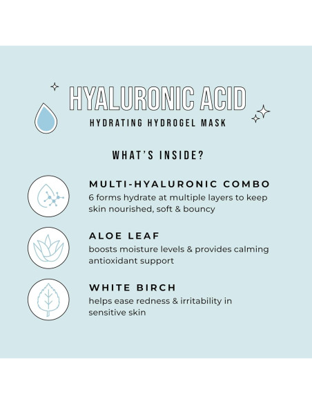 Mascarilla Hidratante de Hidrogel Avatara 2 Piezas 27g