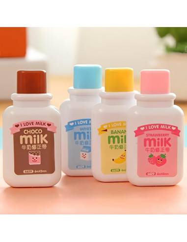 4 Cintas Correctoras de Plástico Genérico 6M - Estilo Botella