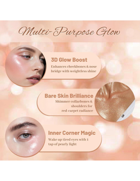 Paleta Iluminadora Brillante YiGuMy K3 PinkSparkle 59g