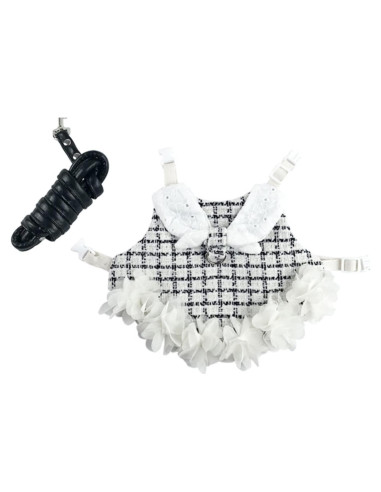 Arnés y Correa Ajustable Kcjuoam para Conejos y Cobayas