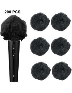 200 Fundas Desechables para Micrófono Waziaqoc - Tela No Tejida 2