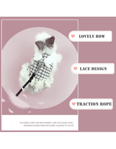 Arnés y Correa Ajustable Kcjuoam para Conejos y Cobayas