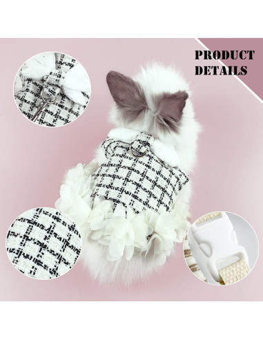 Arnés y Correa Ajustable Kcjuoam para Conejos y Cobayas