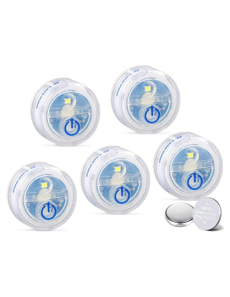 Luces Puck Micro LED LUXPRO - Paquete de 5 Impermeables