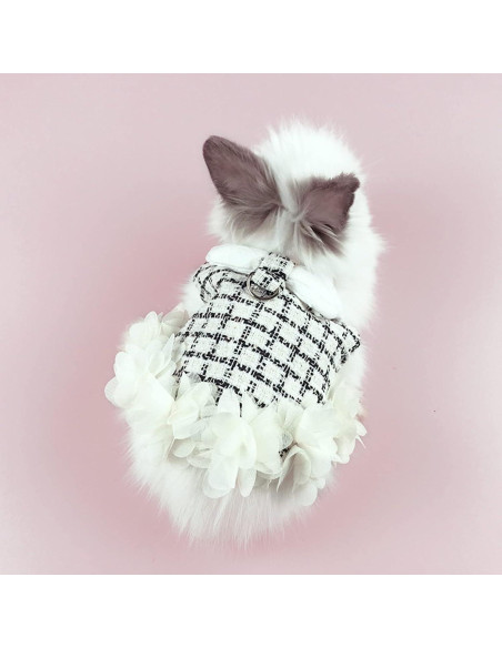 Arnés y Correa Ajustable Kcjuoam para Conejos y Cobayas