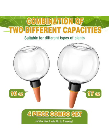 Kit de Riego Automático Domensi 4 Esferas 500ml y 300ml