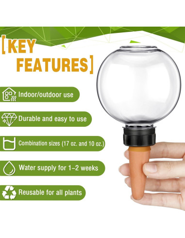 Kit de Riego Automático Domensi 4 Esferas 500ml y 300ml