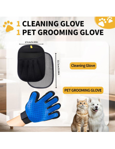 Guantes de Aseo y Limpieza para Mascotas SONGHEARR - 2 Piezas 2