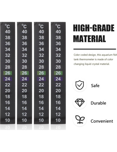 Cinta Termómetro Adhesiva Didiseaon 10 Pcs 10C a 40C